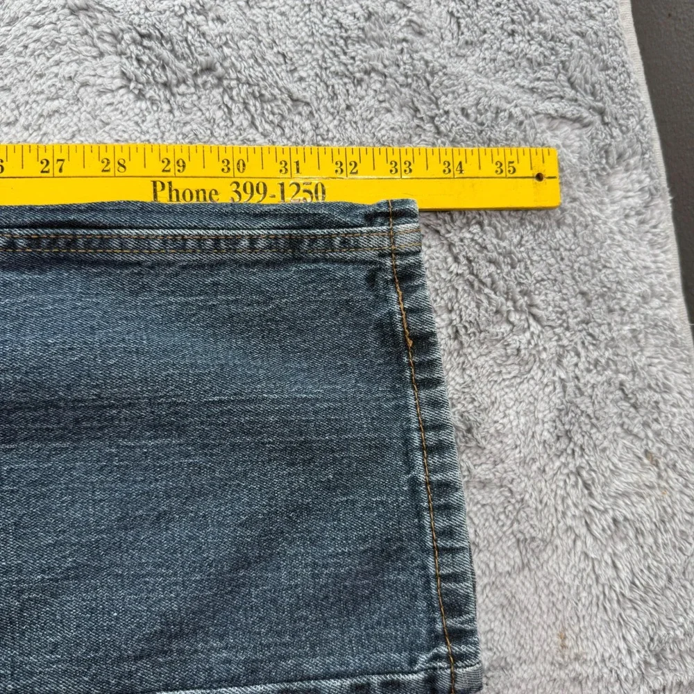 Signature by Levi Strauss & Co Mens S61 Relaxed Fit Blue Denim Jeans 33x32.5